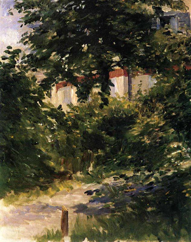 Edouard Manet Gartenweg in Rueil Spain oil painting art